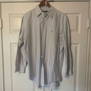 Polo by Ralph Lauren Blue Bengal Stripe Dress Shirt